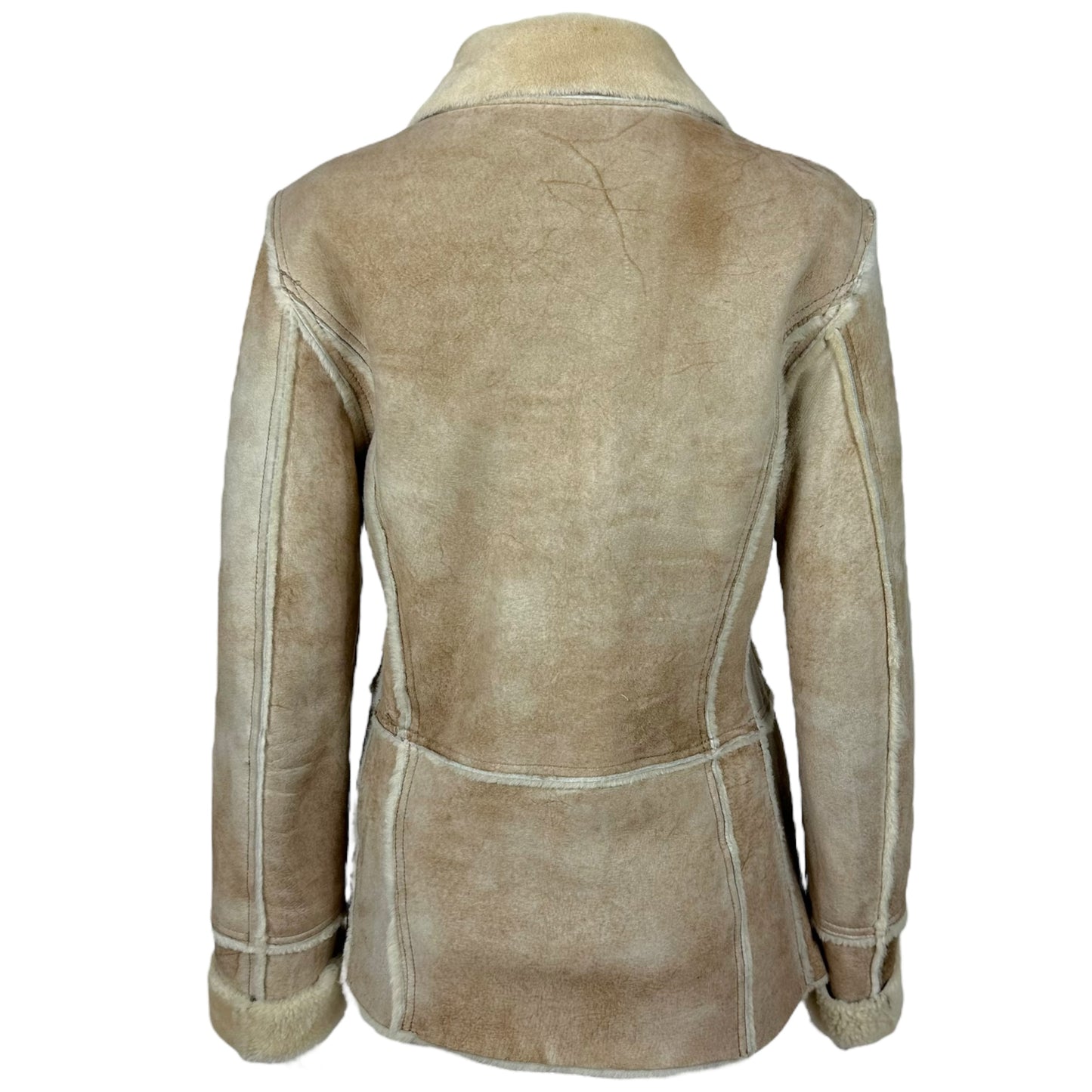 D&G Dolce & Gabbana Tan Shearling Jacket