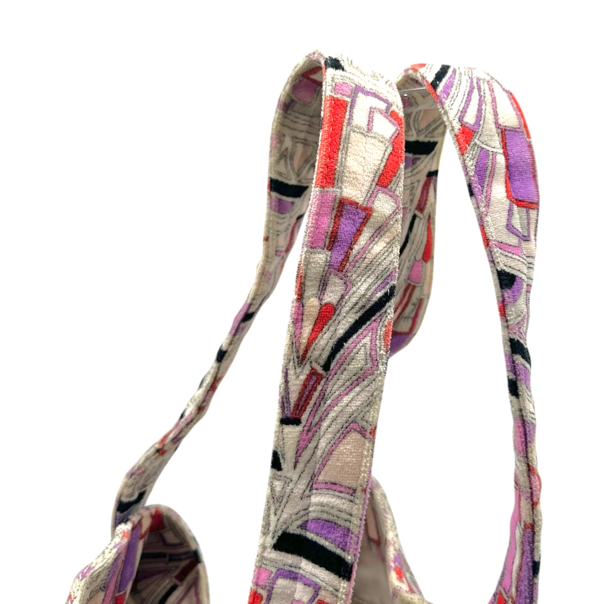 Emilio Pucci Pink & Purple Printed Loop Terry Tote Bag