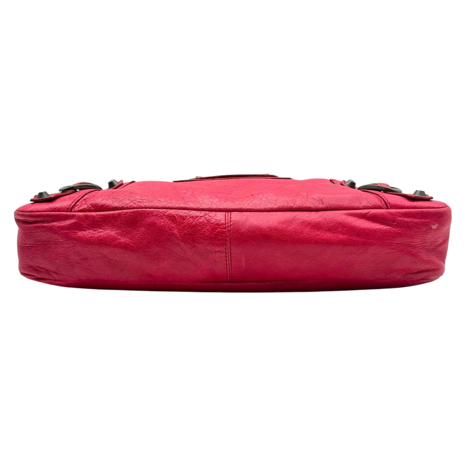 Balenciaga Red Leather City Bag 2-Way Design