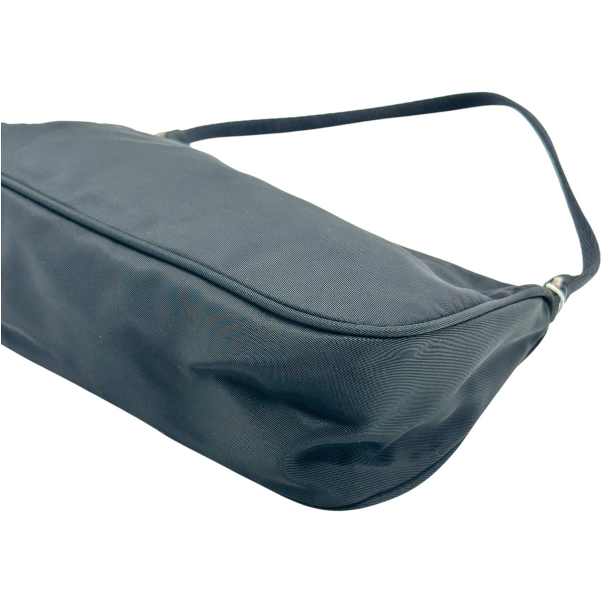 Prada Black Nylon Mini Pochette Bag