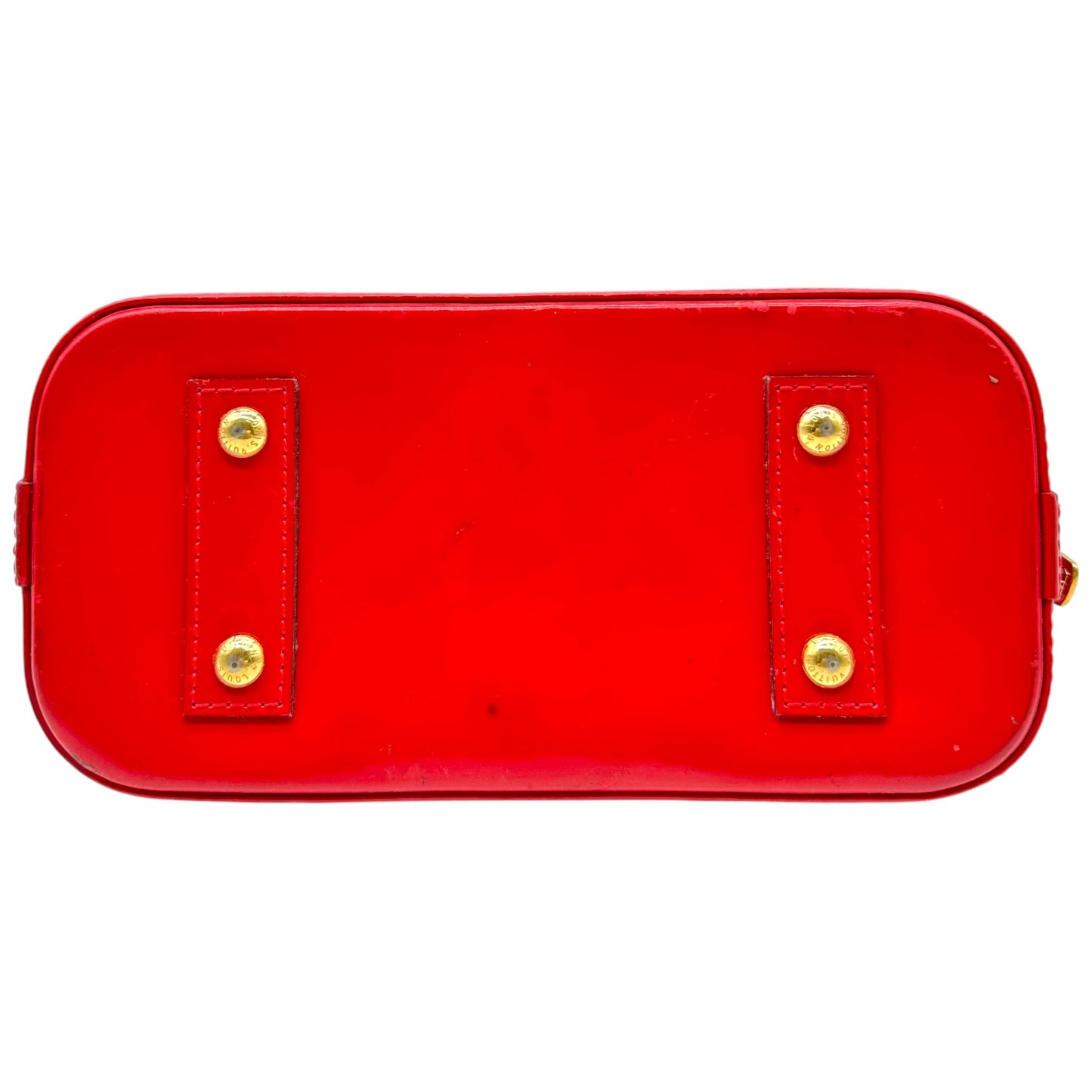 Louis Vuitton Red Patent Vernis Monogram Alma BB 2-Way Bag
