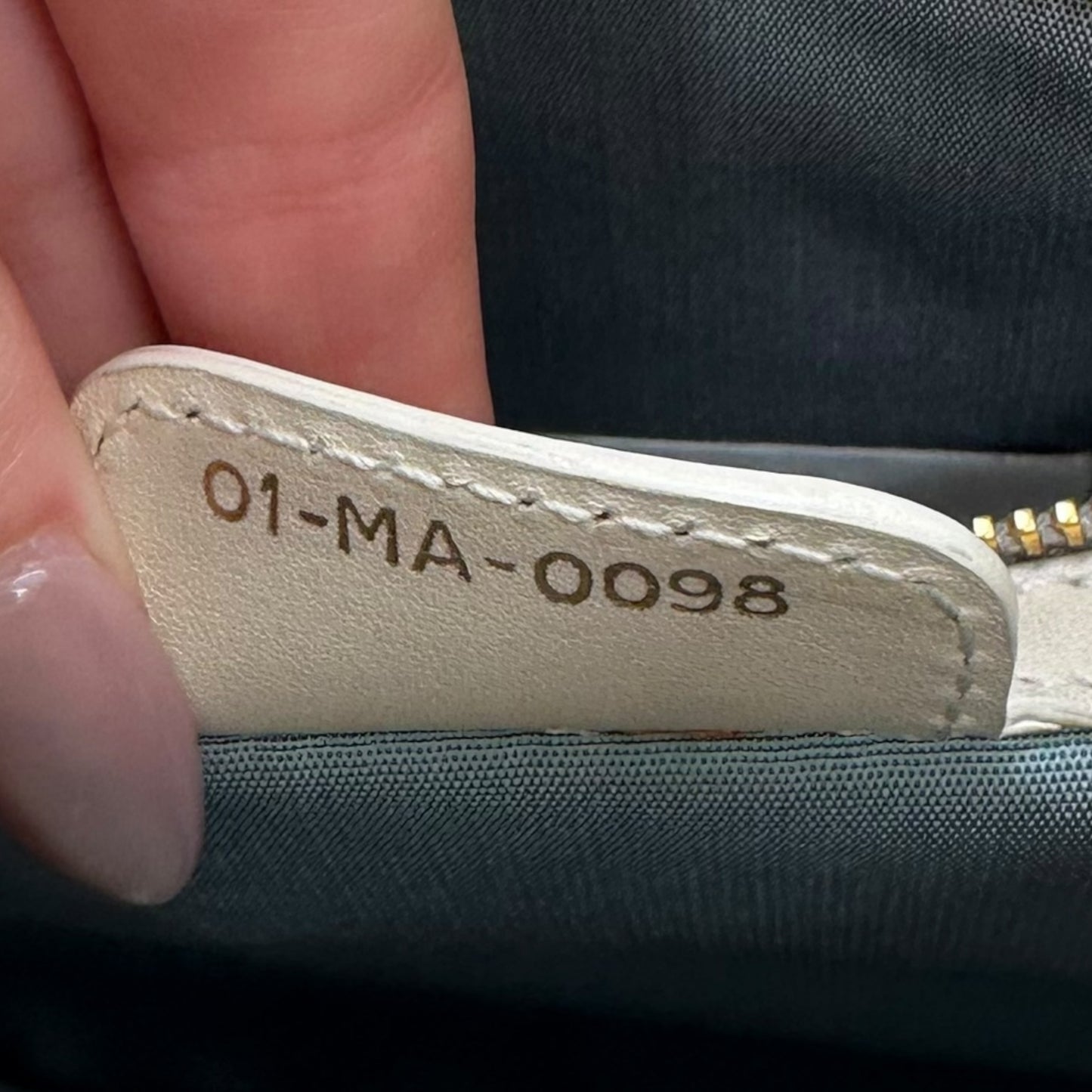 Christian Dior Ivory Leather Crescent Bag - Outfit Repeater