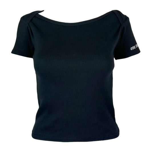 Chrome Hearts x Kyosuke Himuro Vintage Black & White Logo Crop T-Shirt