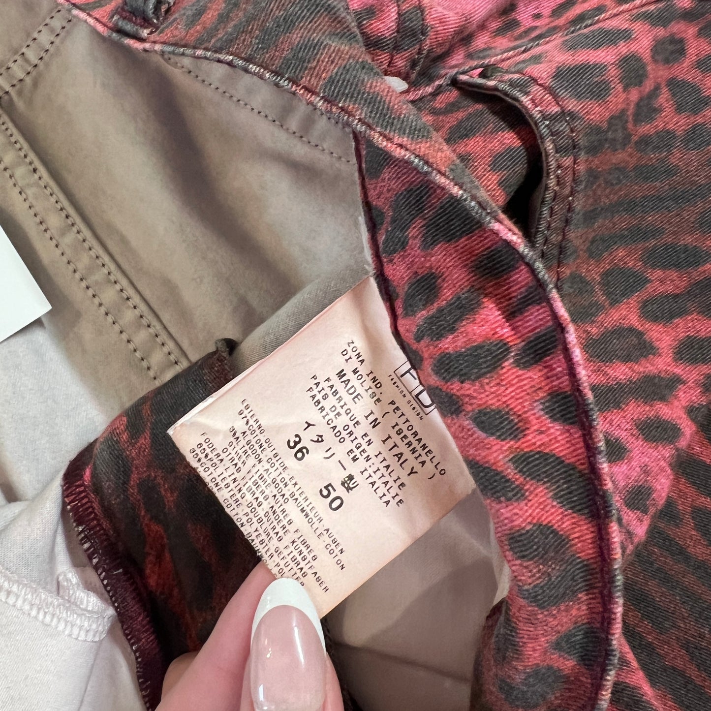 Just Cavalli by Roberto Cavalli Pink Leopard Printed Jeans