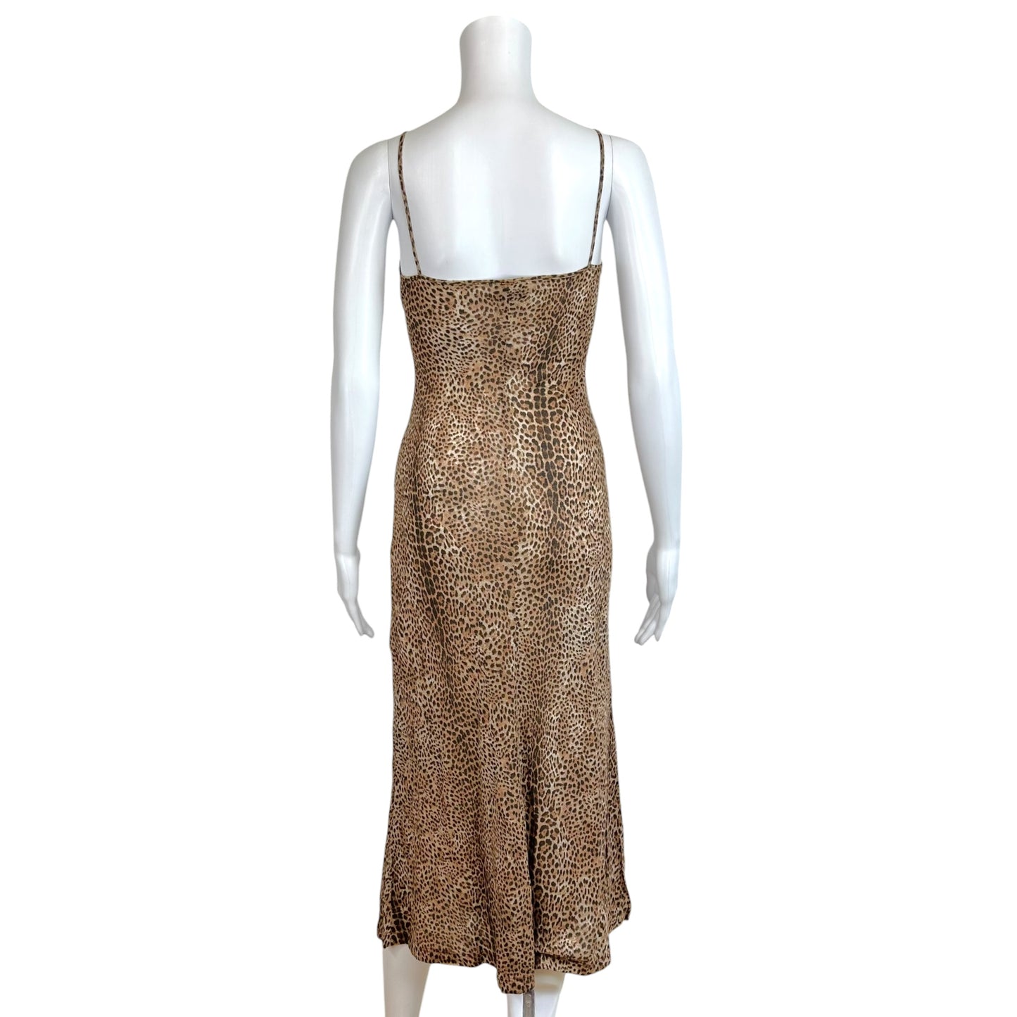 Just Cavalli Roberto Cavalli Metallic Leopard & Sequin Floral Midi Dress
