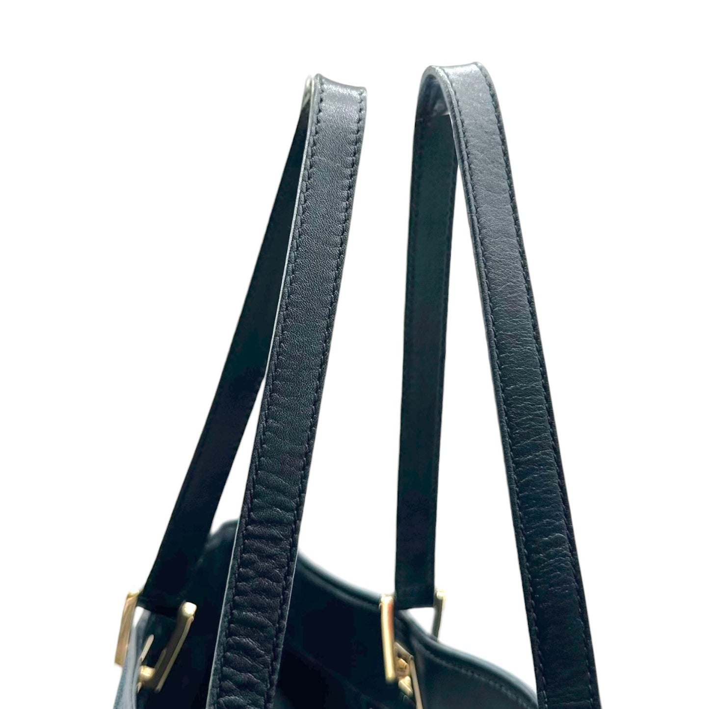 Gucci Black Monogram & Gold Hardware Large Tote Bag