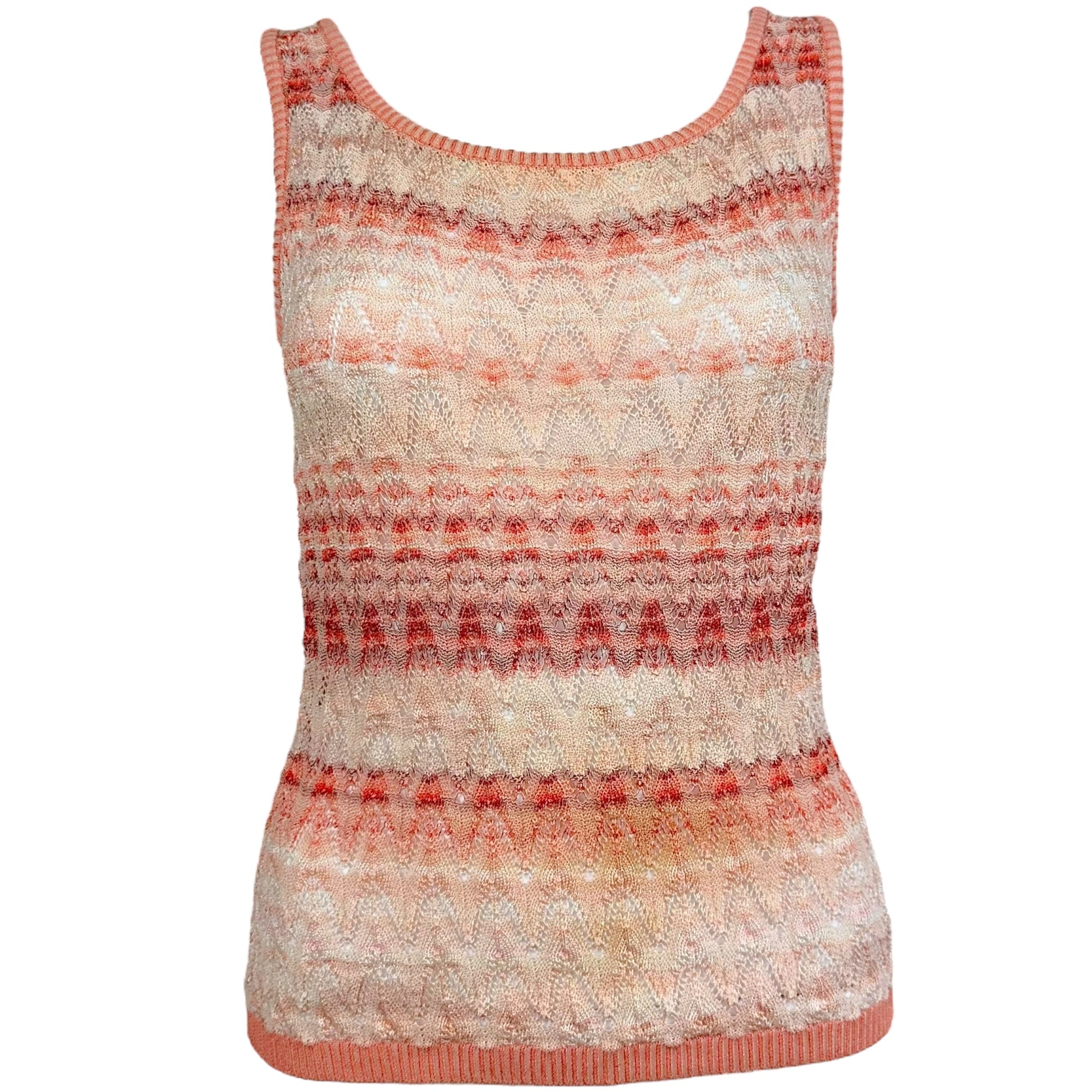 Missoni Pink Knit Tank Top - Outfit Repeater