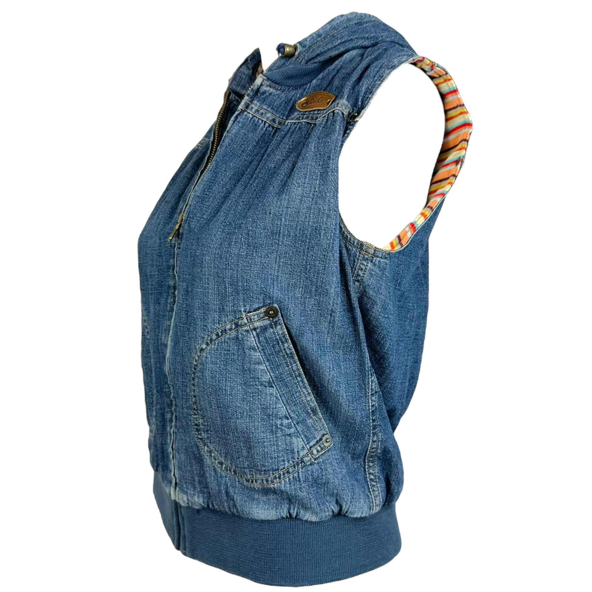 D&G Dolce & Gabbana Denim Sleeveless Vest - Outfit Repeater