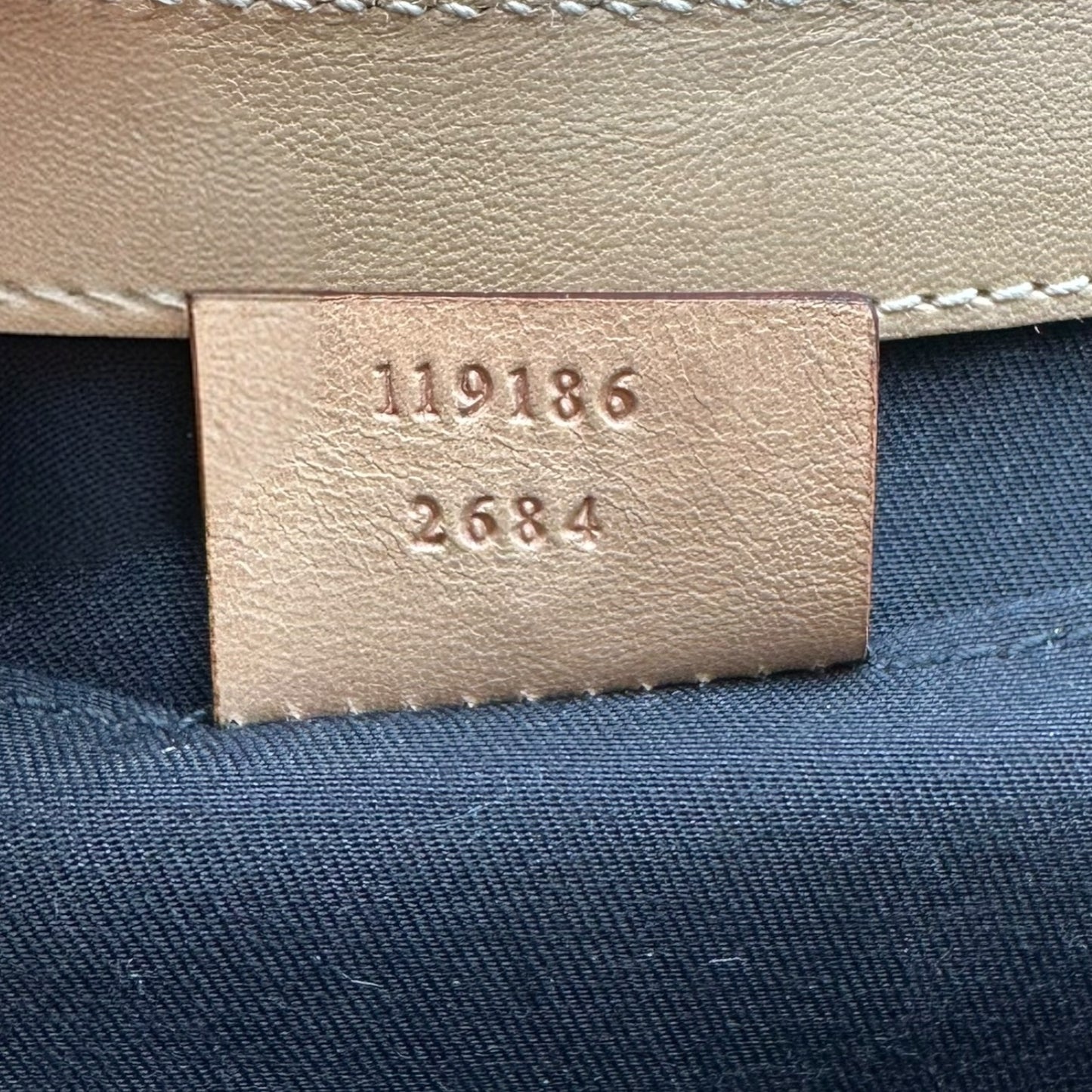 Gucci Black Monogram Canvas & Tan Leather Trim Horsebit Clutch RARE