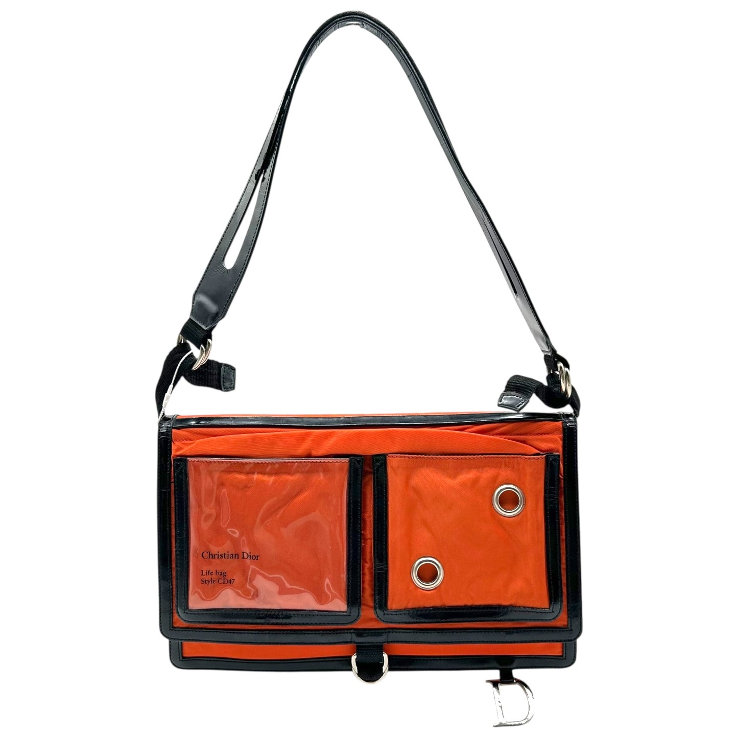 Dior Orange Flight Shoulder Bag