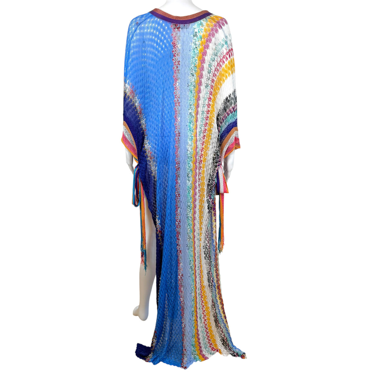 Missoni Mare Multicolor Chevron Knit Maxi Cover-Up Dress