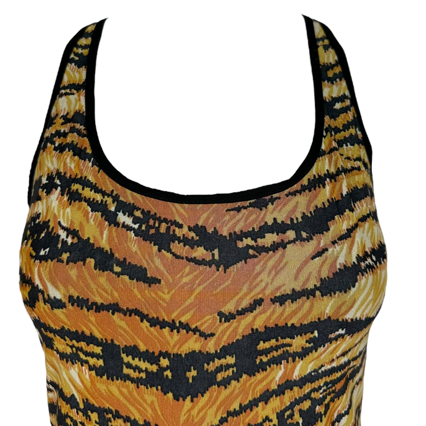 Dolce & Gabbana Mare Tiger Print Mesh Mini Dress NWT