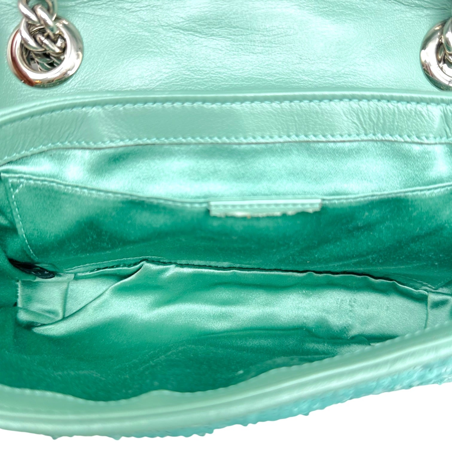 Gucci Small Marmot Shoulder Bag Turquoise Sequin