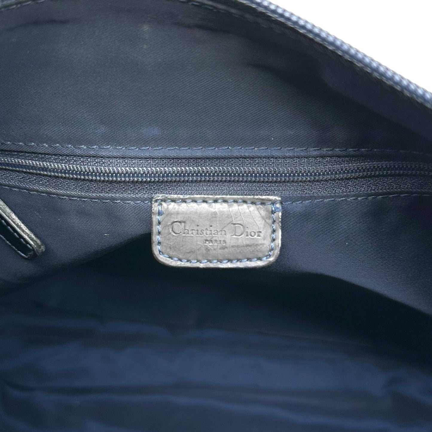 Christian Dior Miss Diorella Denim Printed Satchel Bag