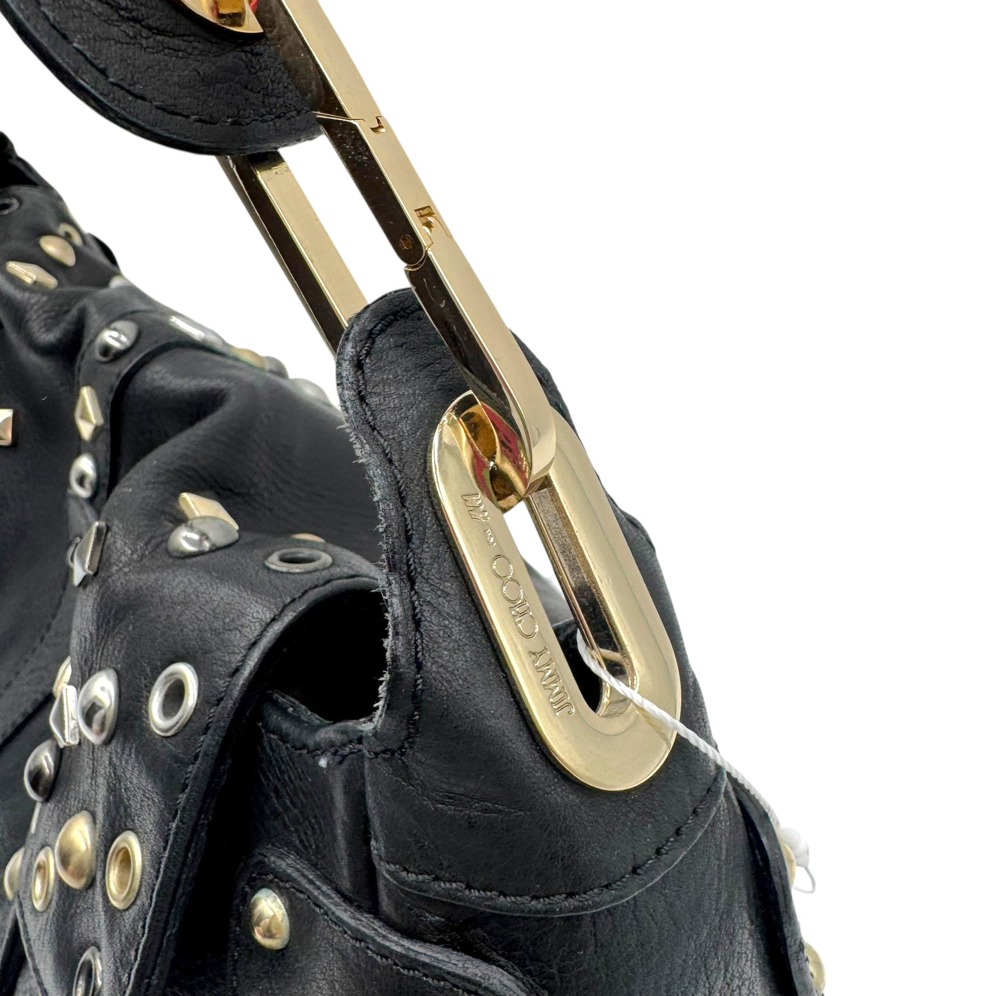 Jimmy Choo x HM Black Studded Hobo Bag
