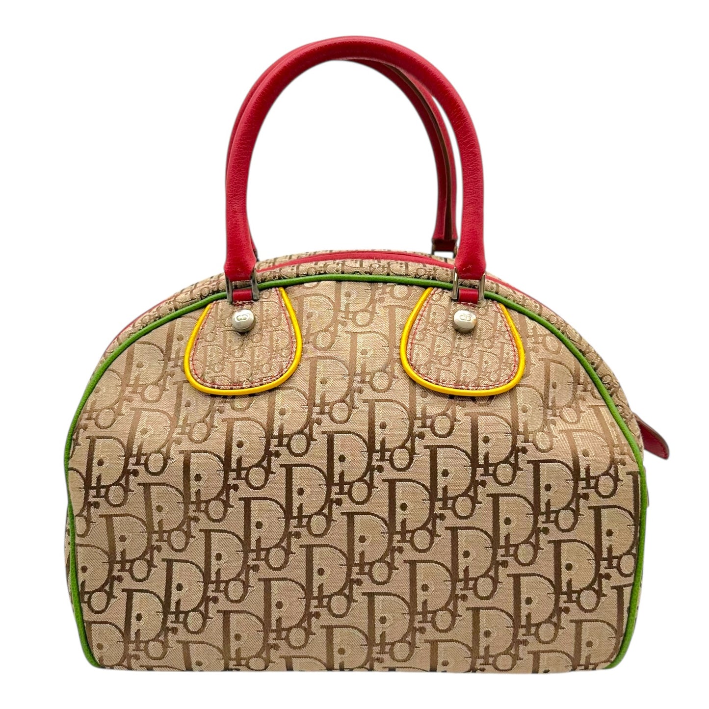 Christian Dior Bowler Bag Beige Trotter Monogram