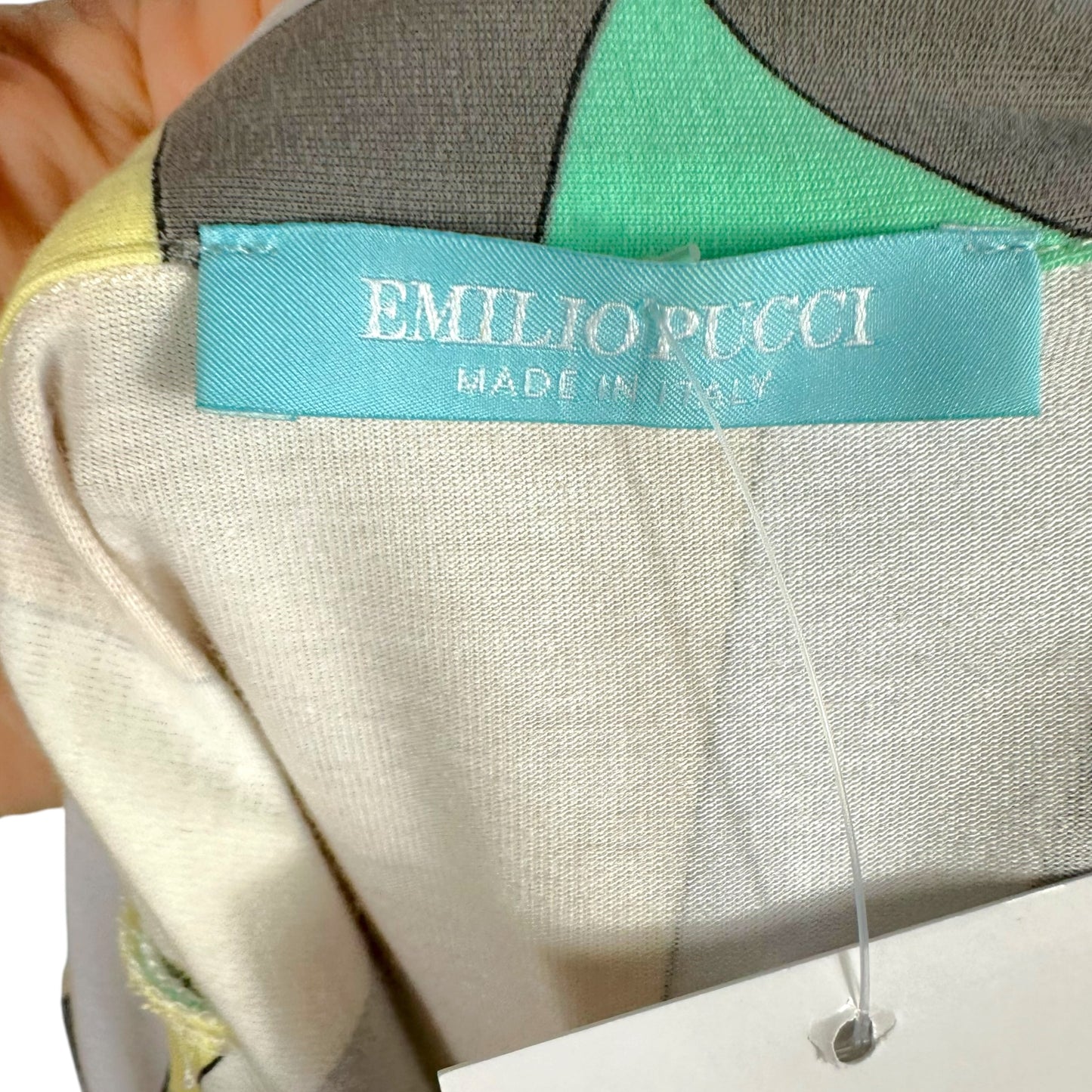 Emilio Pucci Pink Multicolor Printed Sleeveless Collared Tank Top