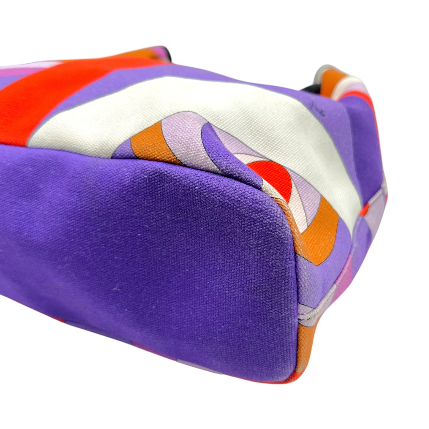 Emilio Pucci Bucket Shoulder Bag Purple Red Pattern