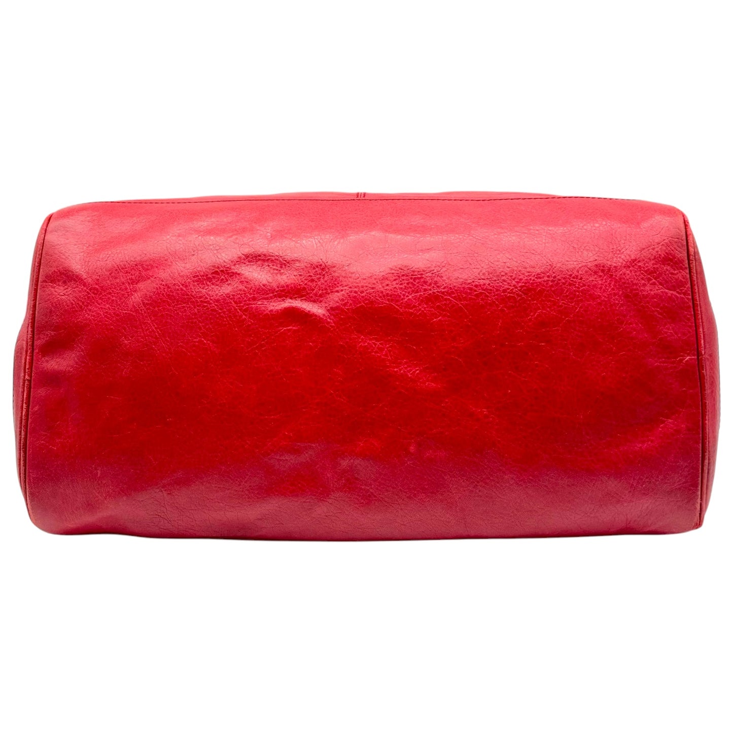 Balenciaga Red Leather City Small 2-Way Duffle Bag