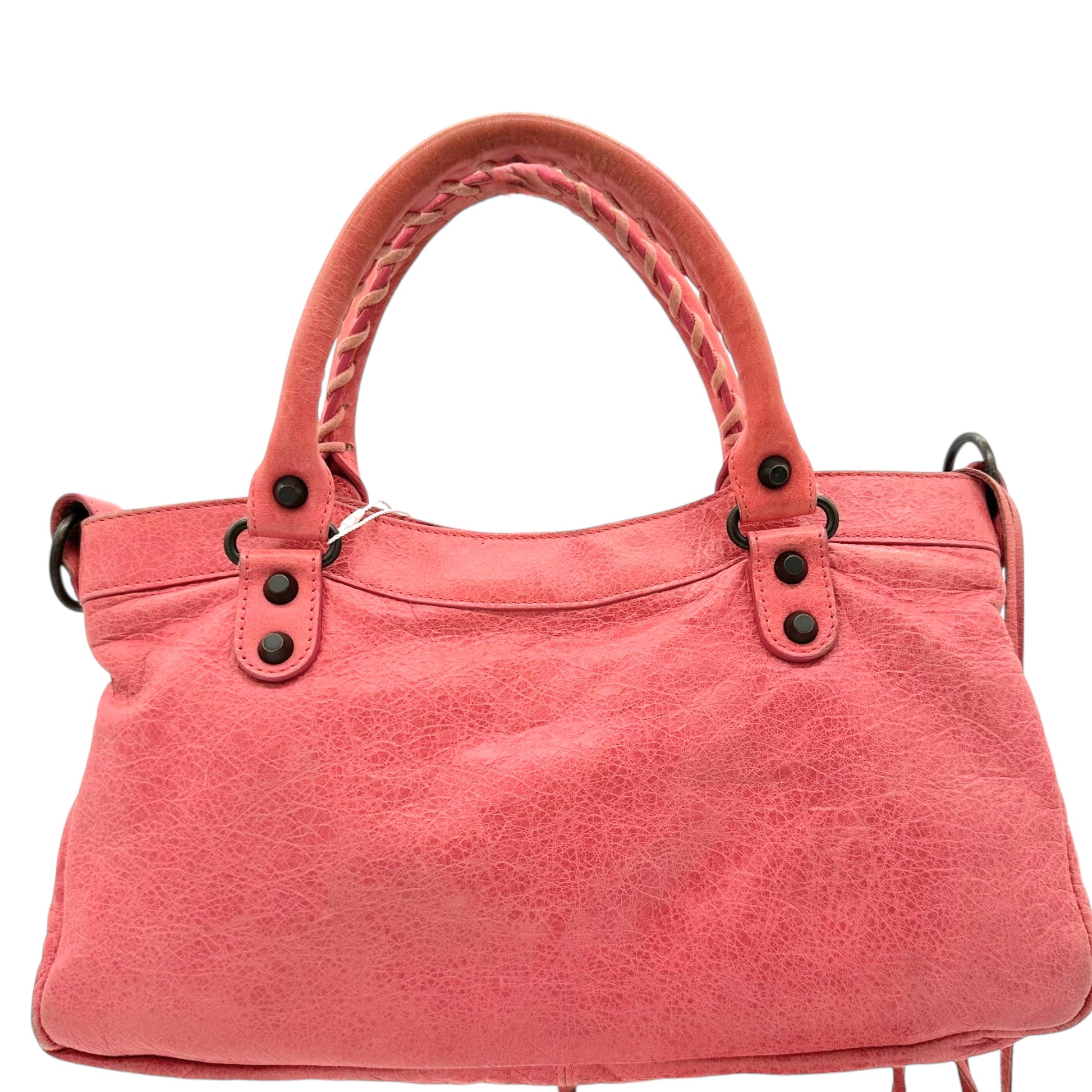 Balenciaga Pink Leather First City Bag - Outfit Repeater