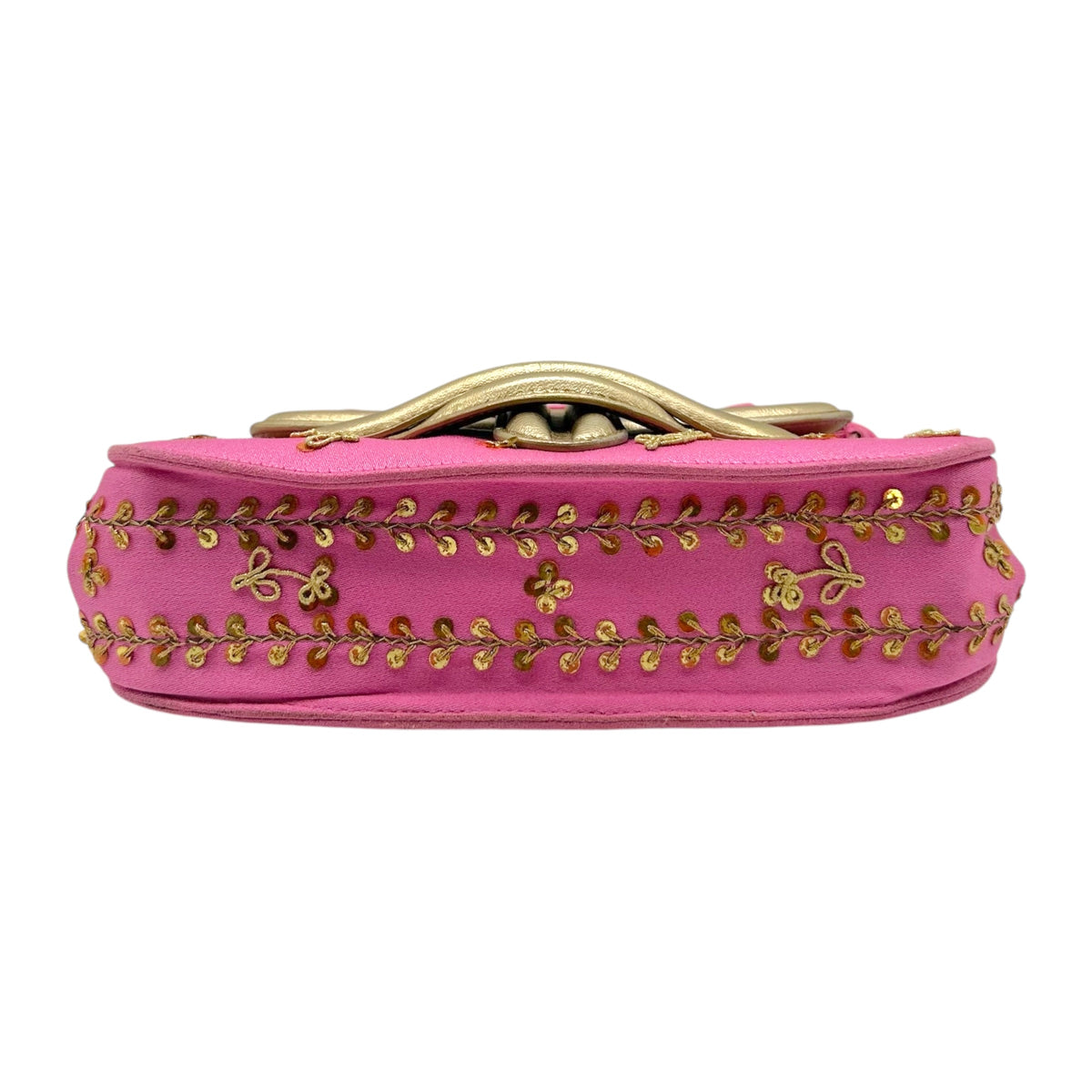 Christian Dior Mini Lip Bag Pink Gold Sequin