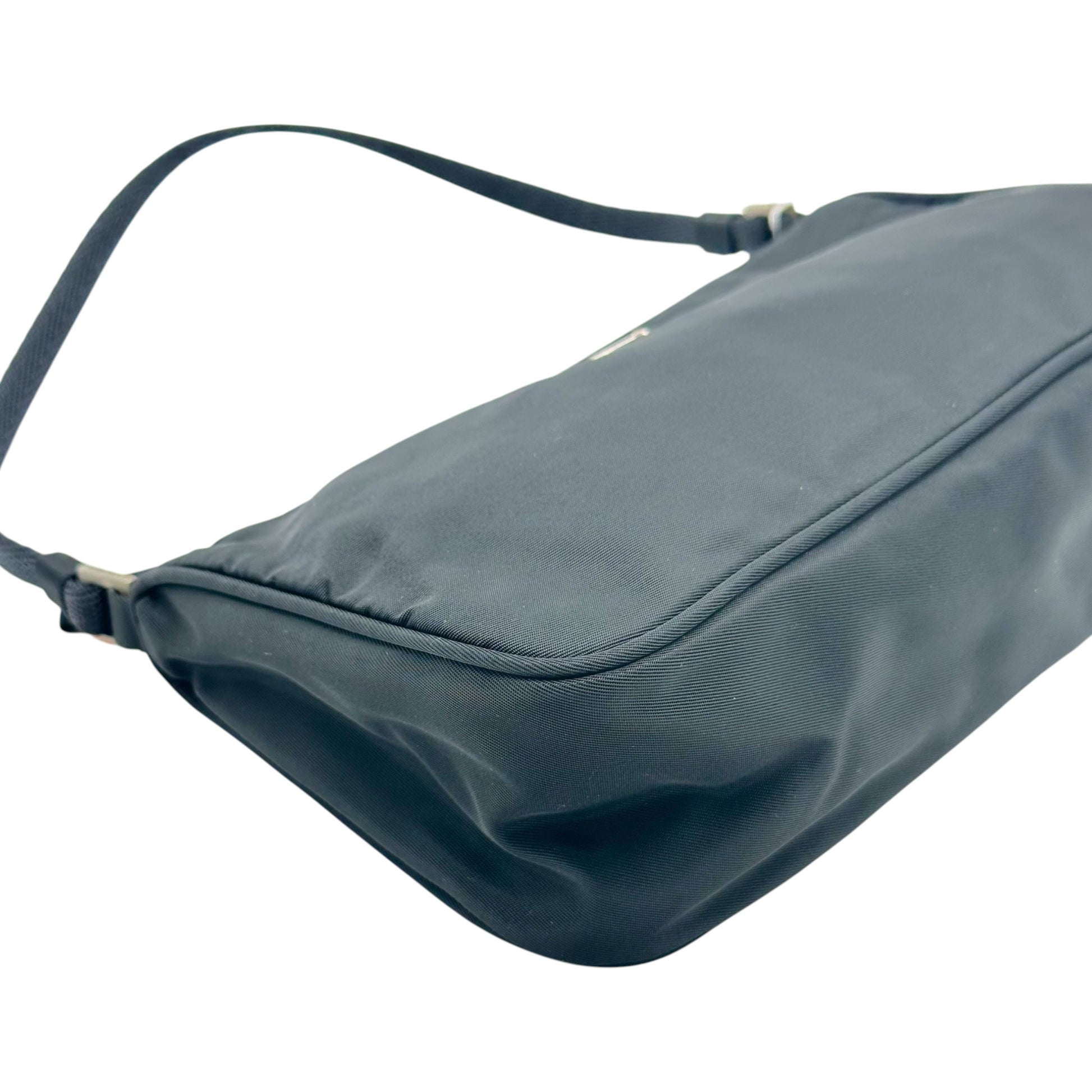 Prada Black Nylon Mini Pochette Bag