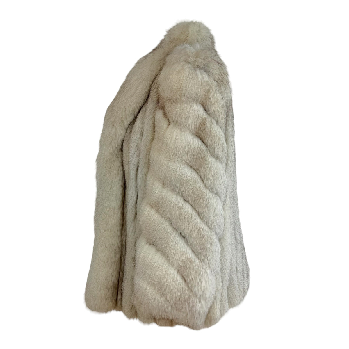 Saga Fox Ivory Fox Fur Coat