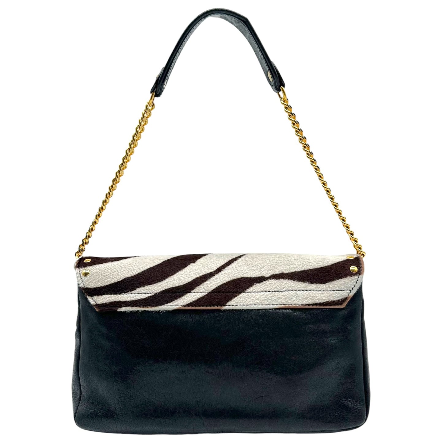 Emilio Pucci Zebra Print Ponyhair Shoulder Bag