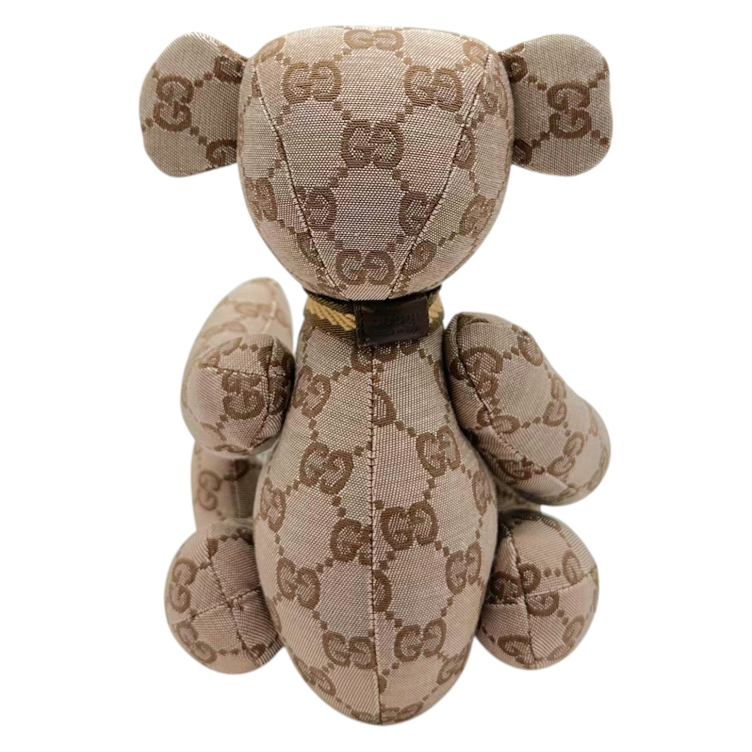 Gucci Tan Monogram Teddy Bear