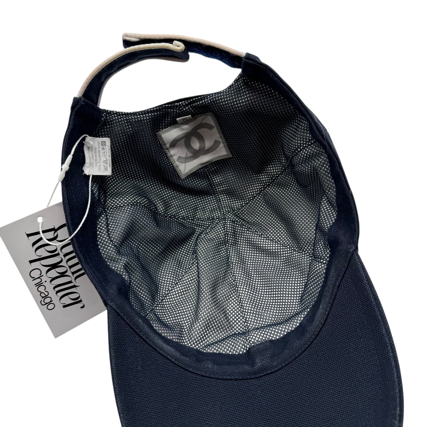 Chanel Sport Navy Blue & Red Baseball Cap - Outfit Repeater