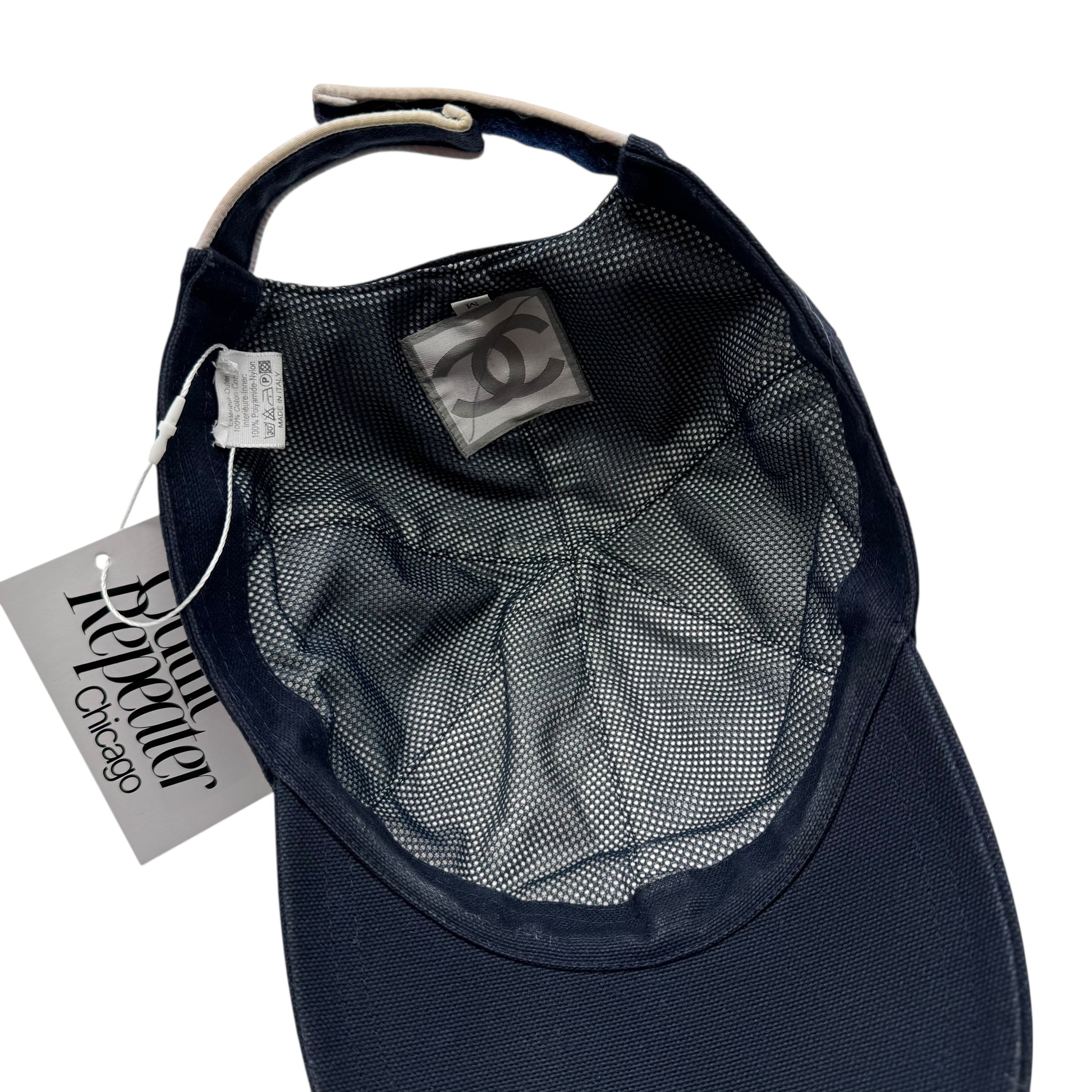 Chanel Sport Navy Blue & Red Baseball Cap - Outfit Repeater