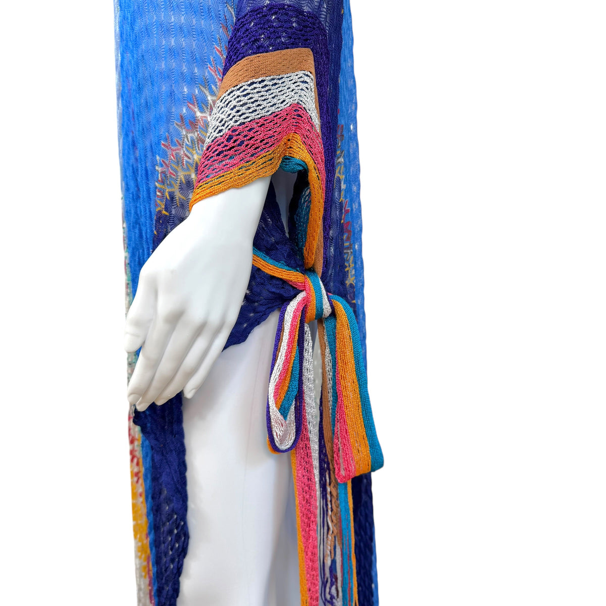 Missoni Mare Multicolor Chevron Knit Maxi Cover-Up Dress