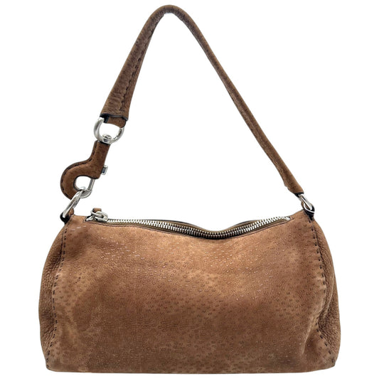 Prada Brown Suede Shoulder Bag