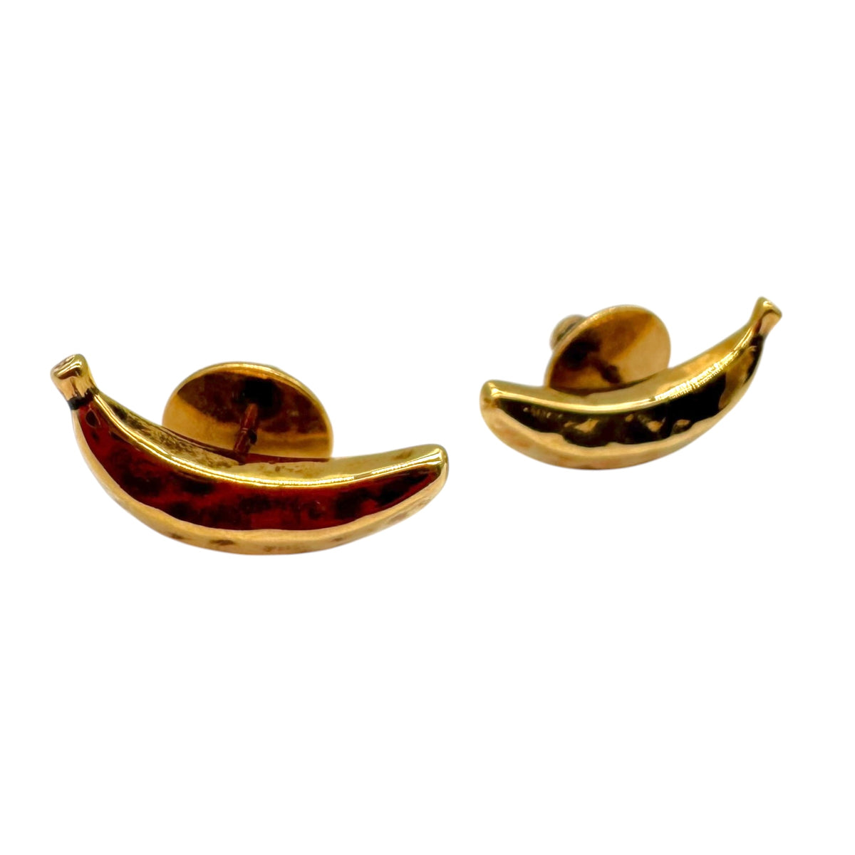 Chloe Gold Banana Stud Earrings