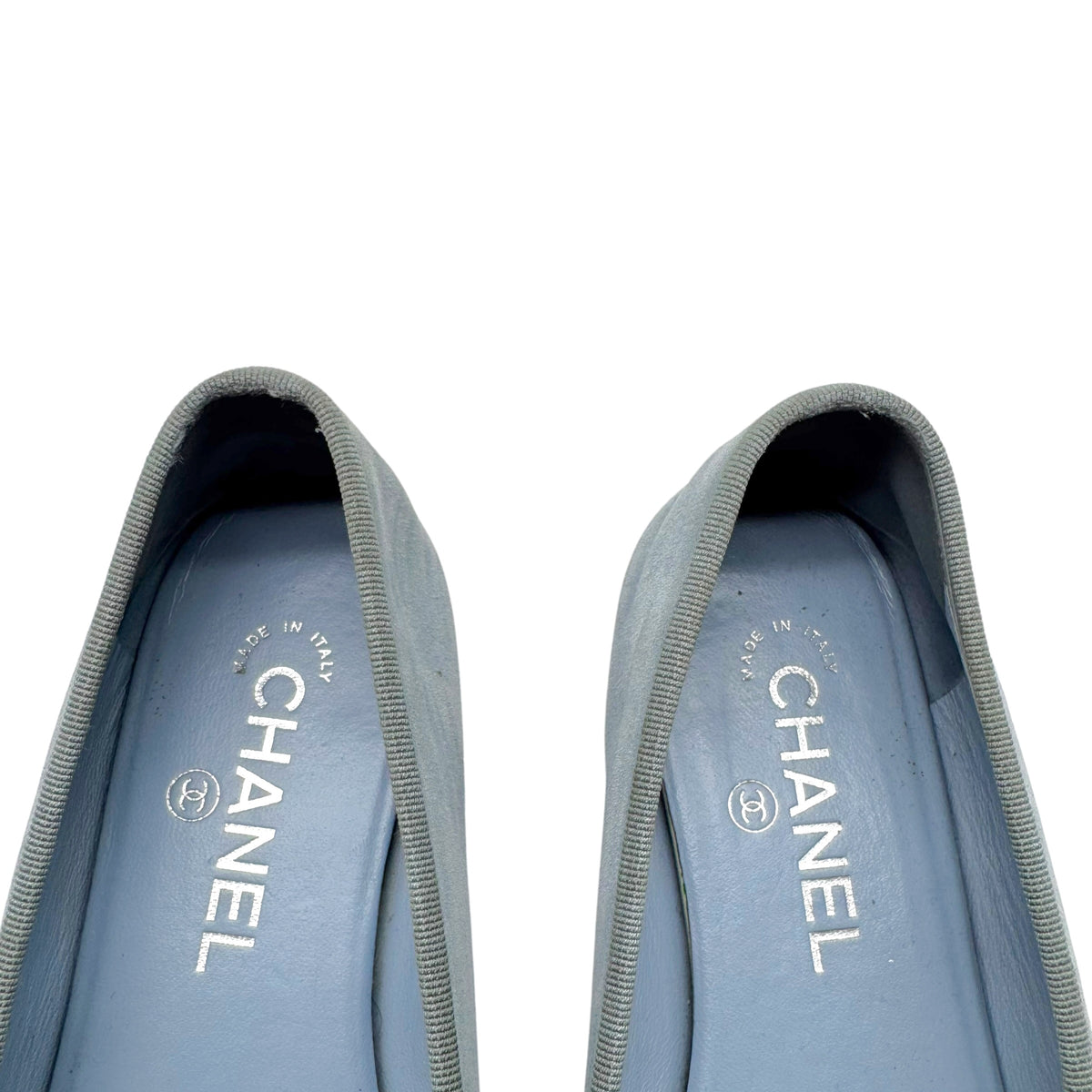 Chanel 2024 Two-Tone Blue Suede Flats