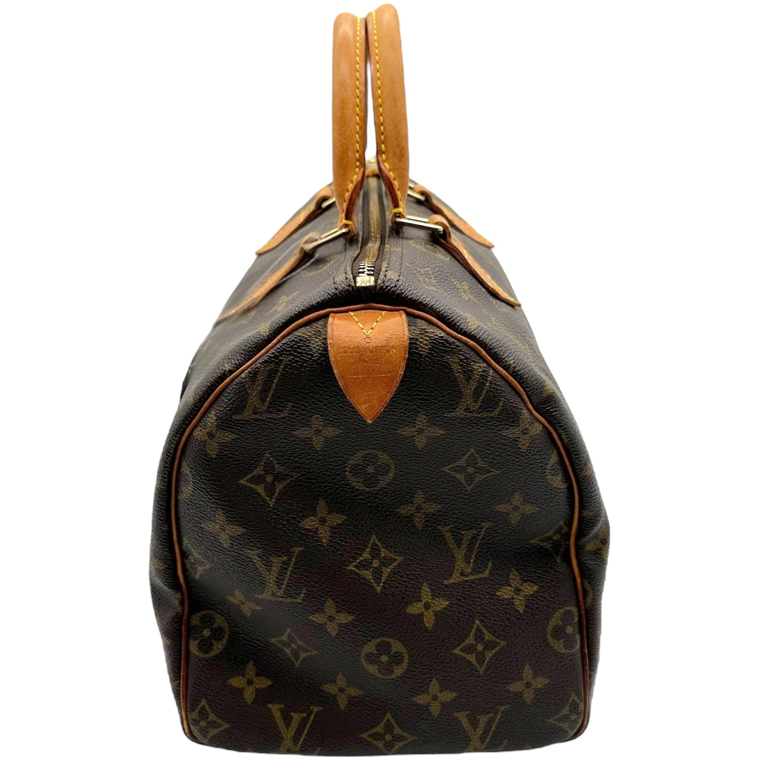 Louis Vuitton Brown Monogram Canvas Speedy 30 Bag - Outfit Repeater