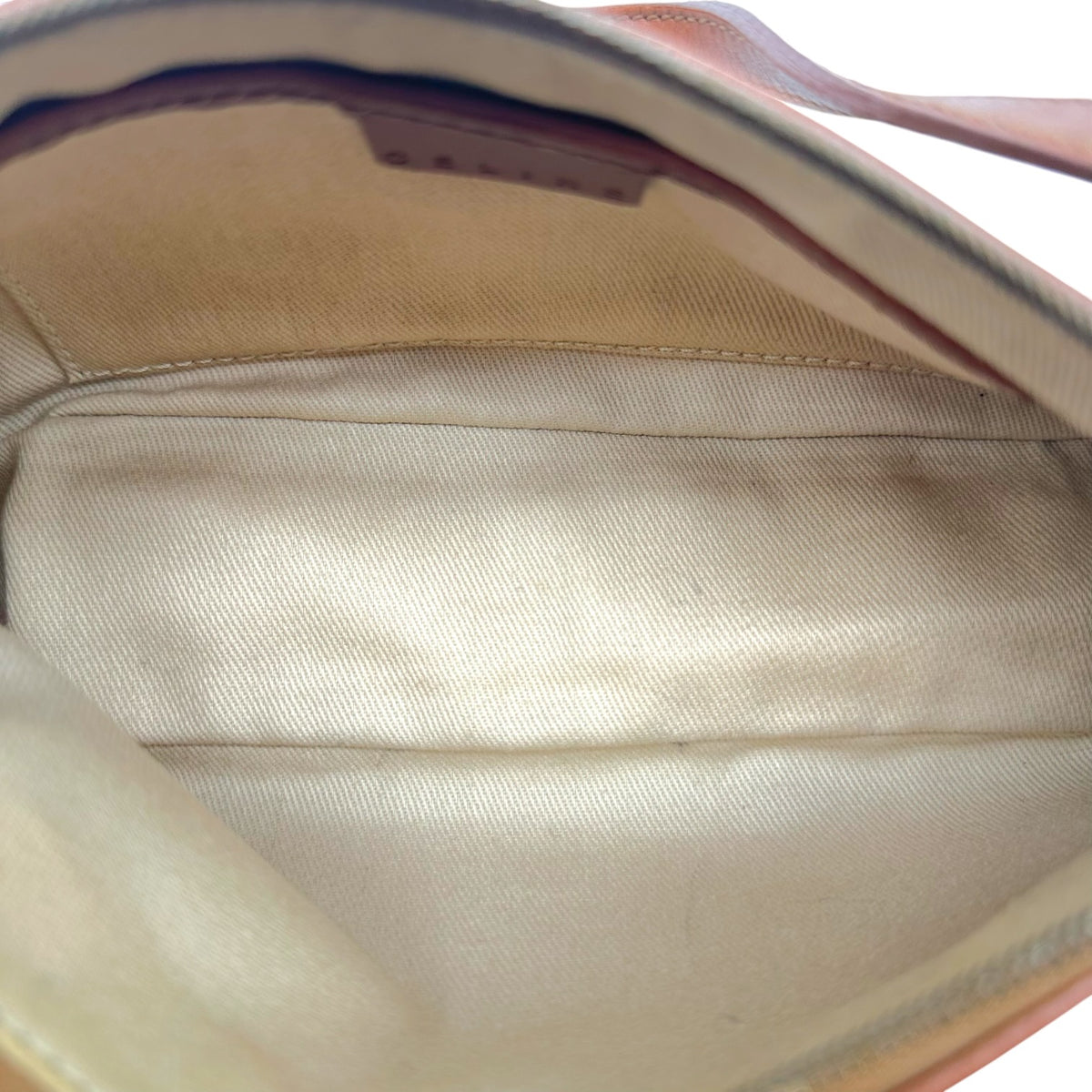 Celine Pochette Bag Brown Khaki Green Swirl Print