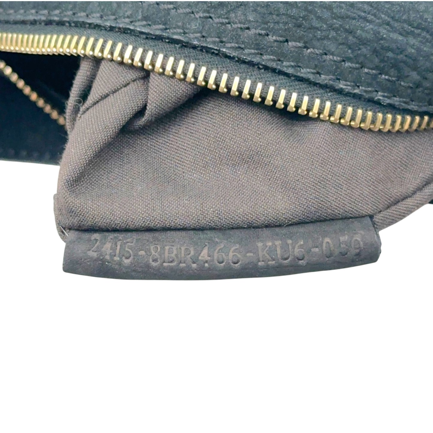 Fendi Black Suede Mini Shoulder Bag With Gold Studs