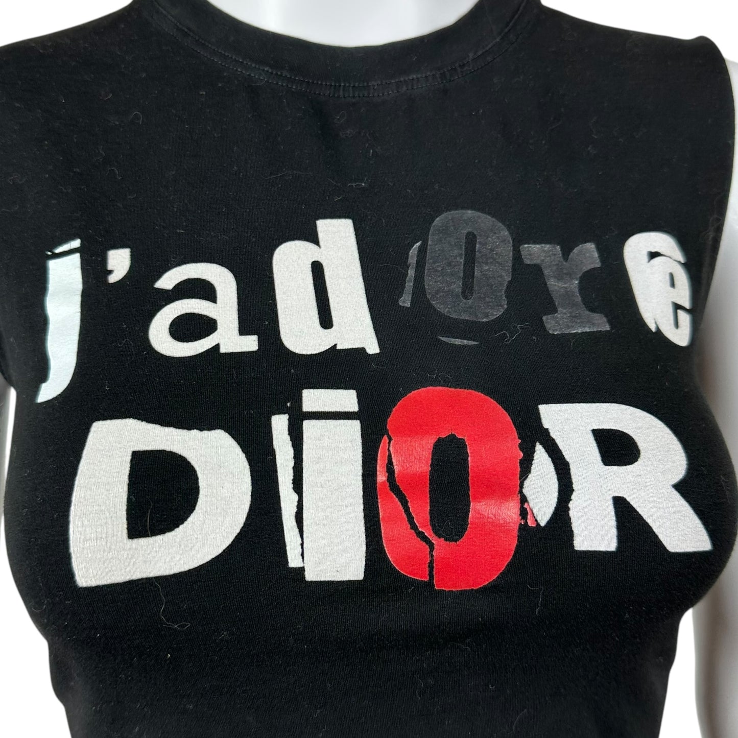 Christian Dior J'Adore Dior S/S 2003 Patchwork Letter Tank - Outfit Repeater