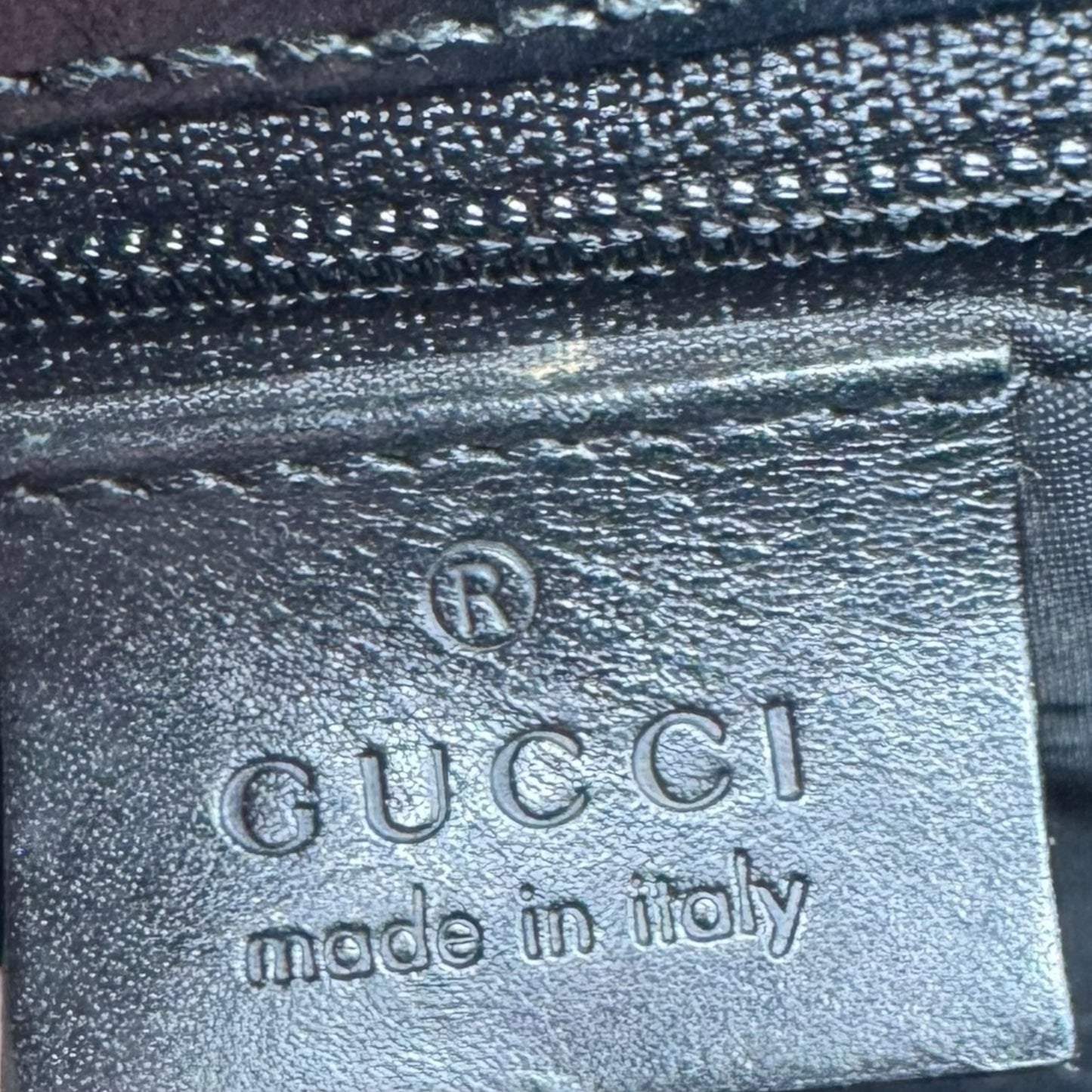 Gucci Brown & Black Monogram Canvas Mini Jackie Bag