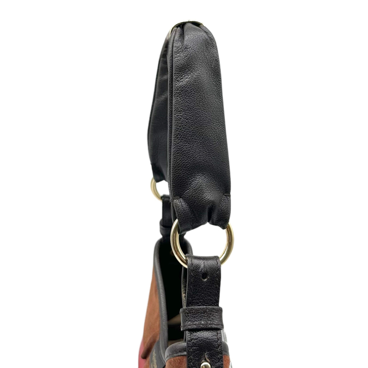 Yves Saint Laurent Small St. Tropez Bag Red Brown Suede