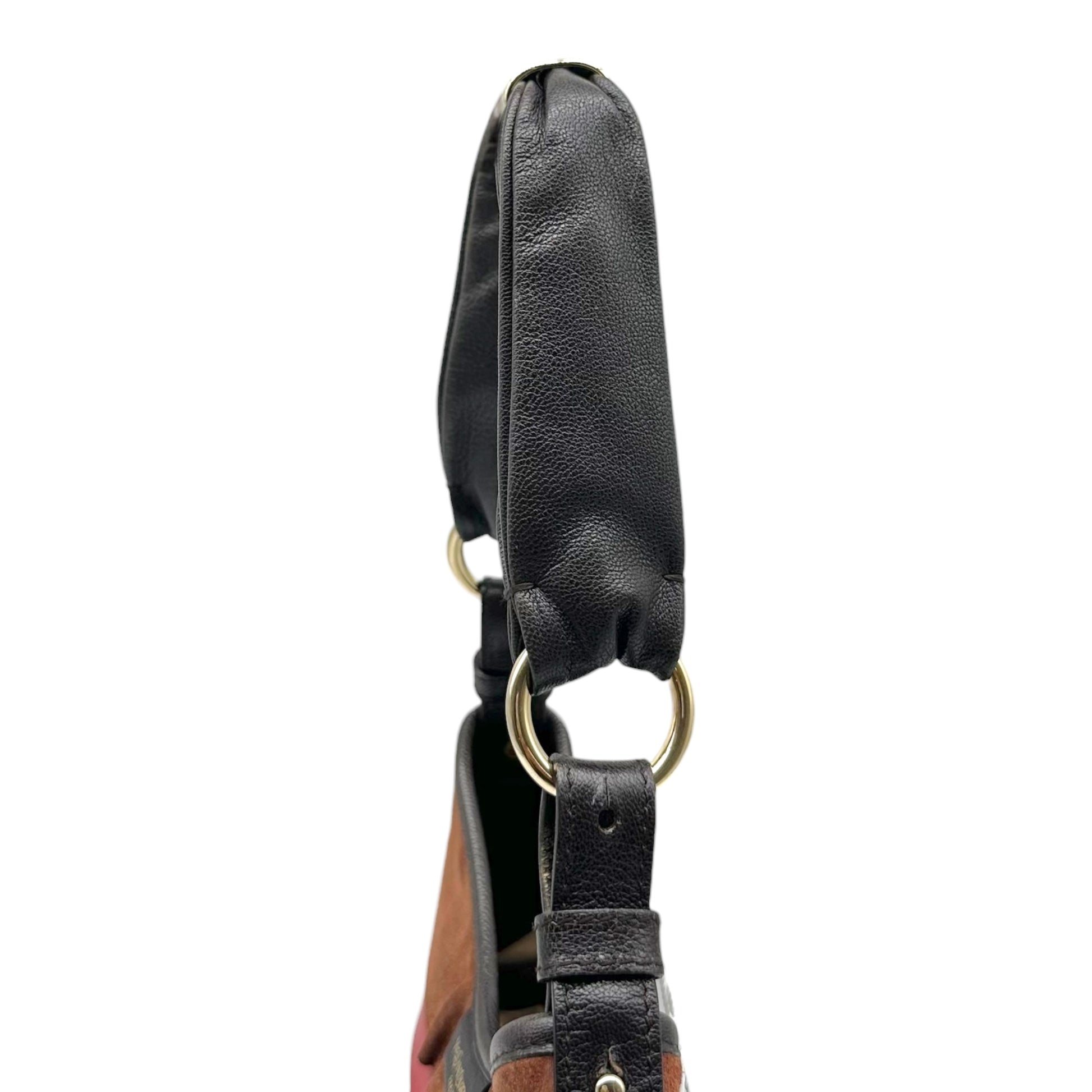 Yves Saint Laurent Small St. Tropez Bag Red Brown Suede