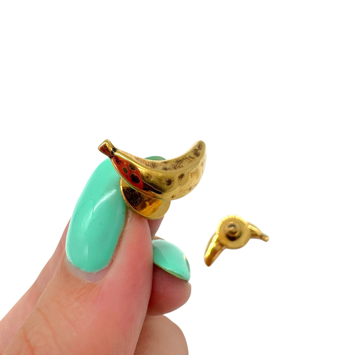 Chloe Gold Banana Stud Earrings