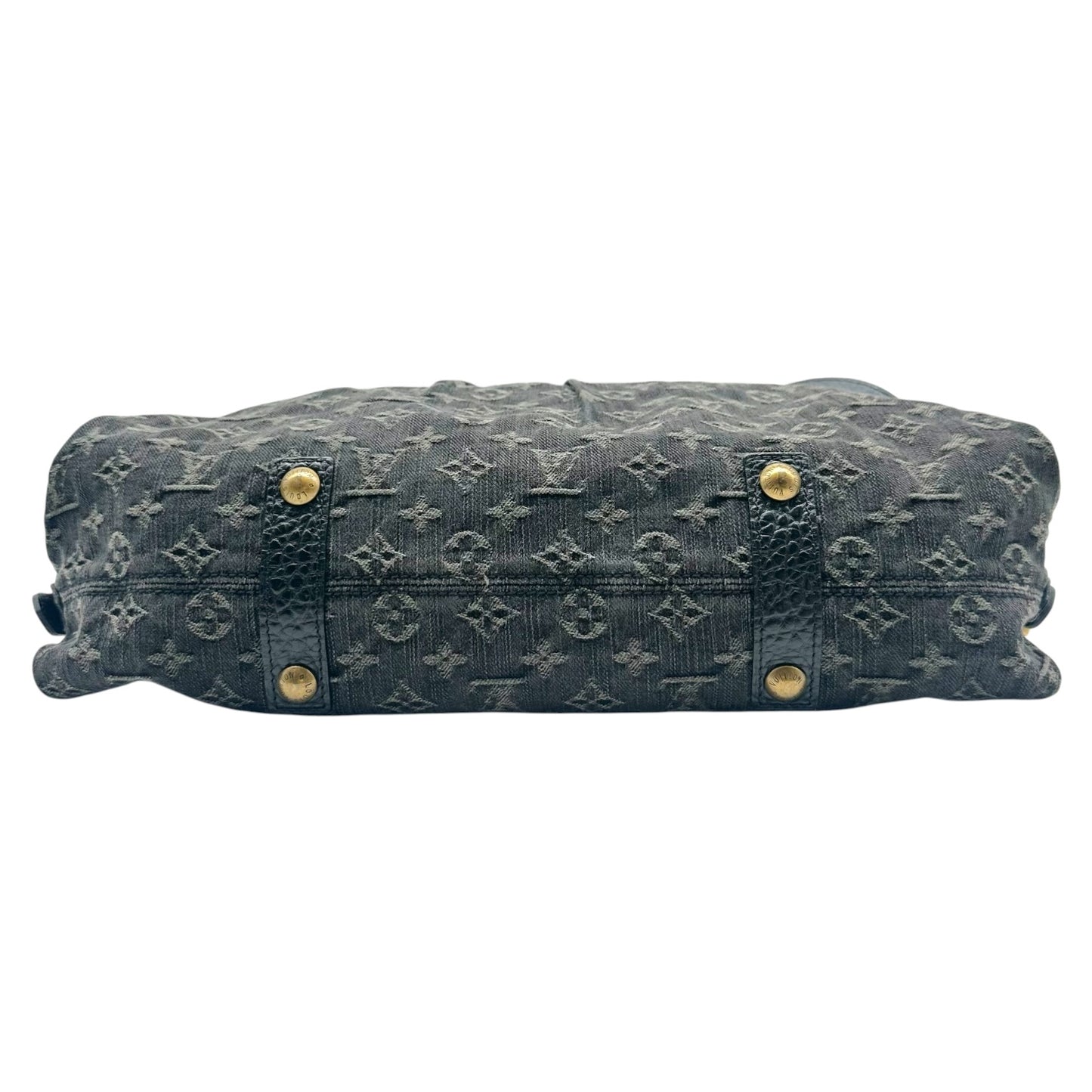 Louis Vuitton Black Denim Monogram Tote Bag