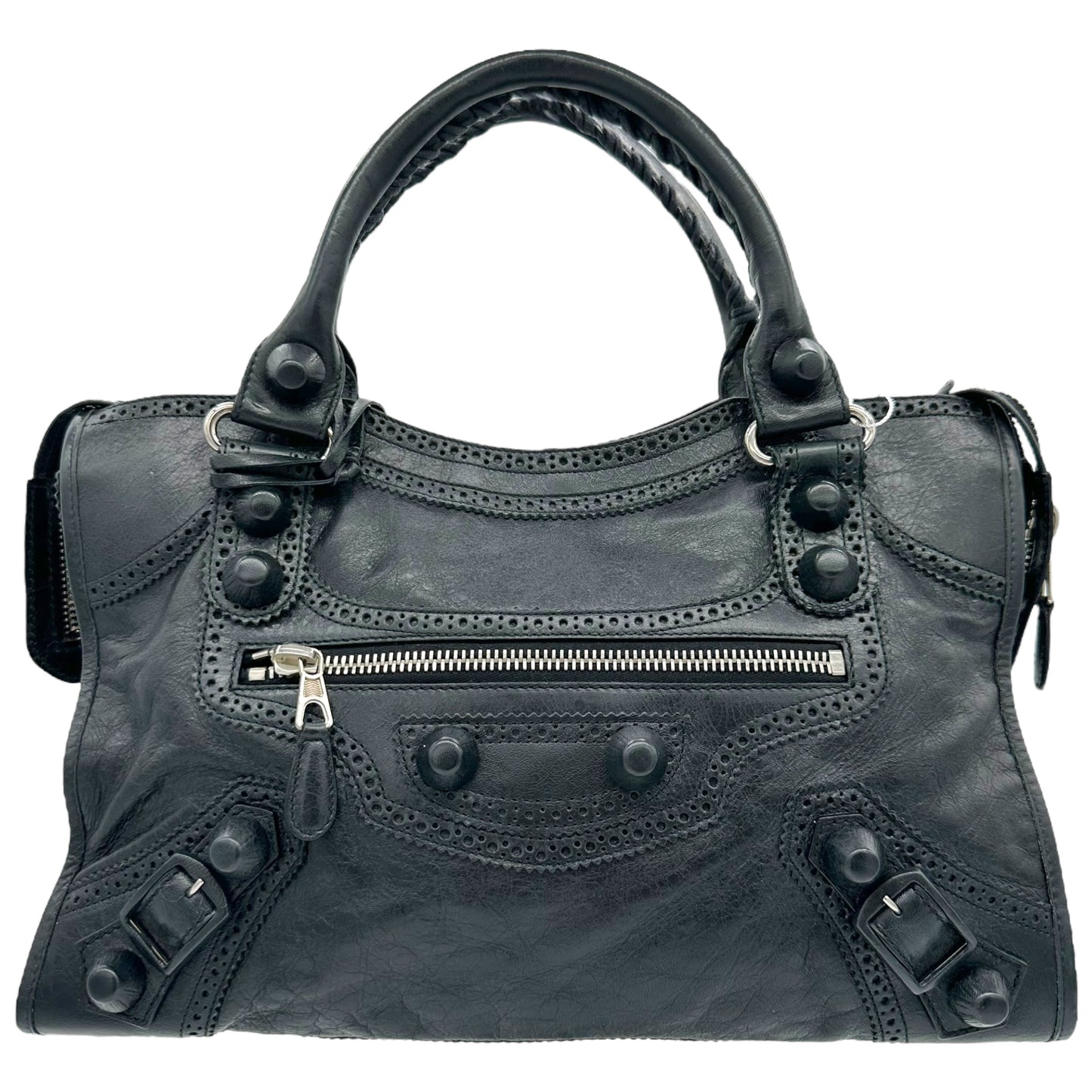 Balenciaga Black Leather Giant City Bag - Outfit Repeater