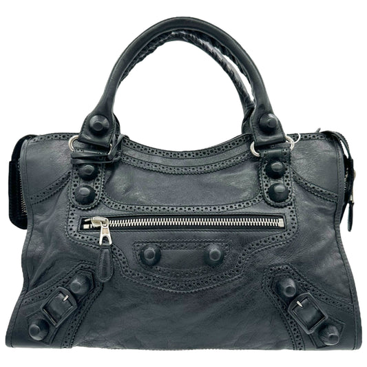 Balenciaga Black Leather Giant City Bag - Outfit Repeater