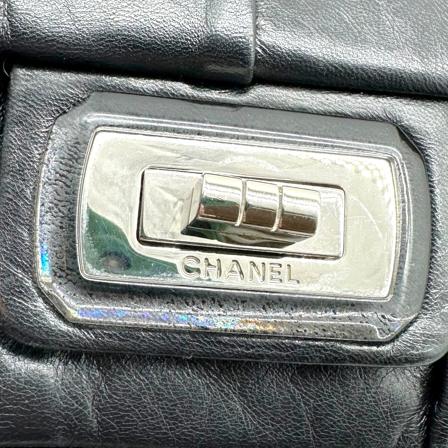 Chanel Black Lambskin Medium Flap Bag