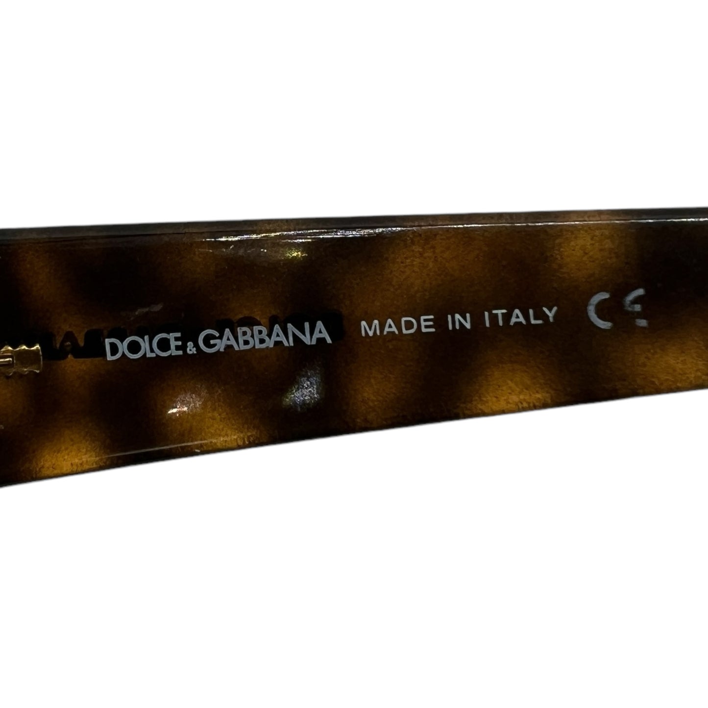 Dolce & Gabbana Brown Tortoise Oversized Sunglasses