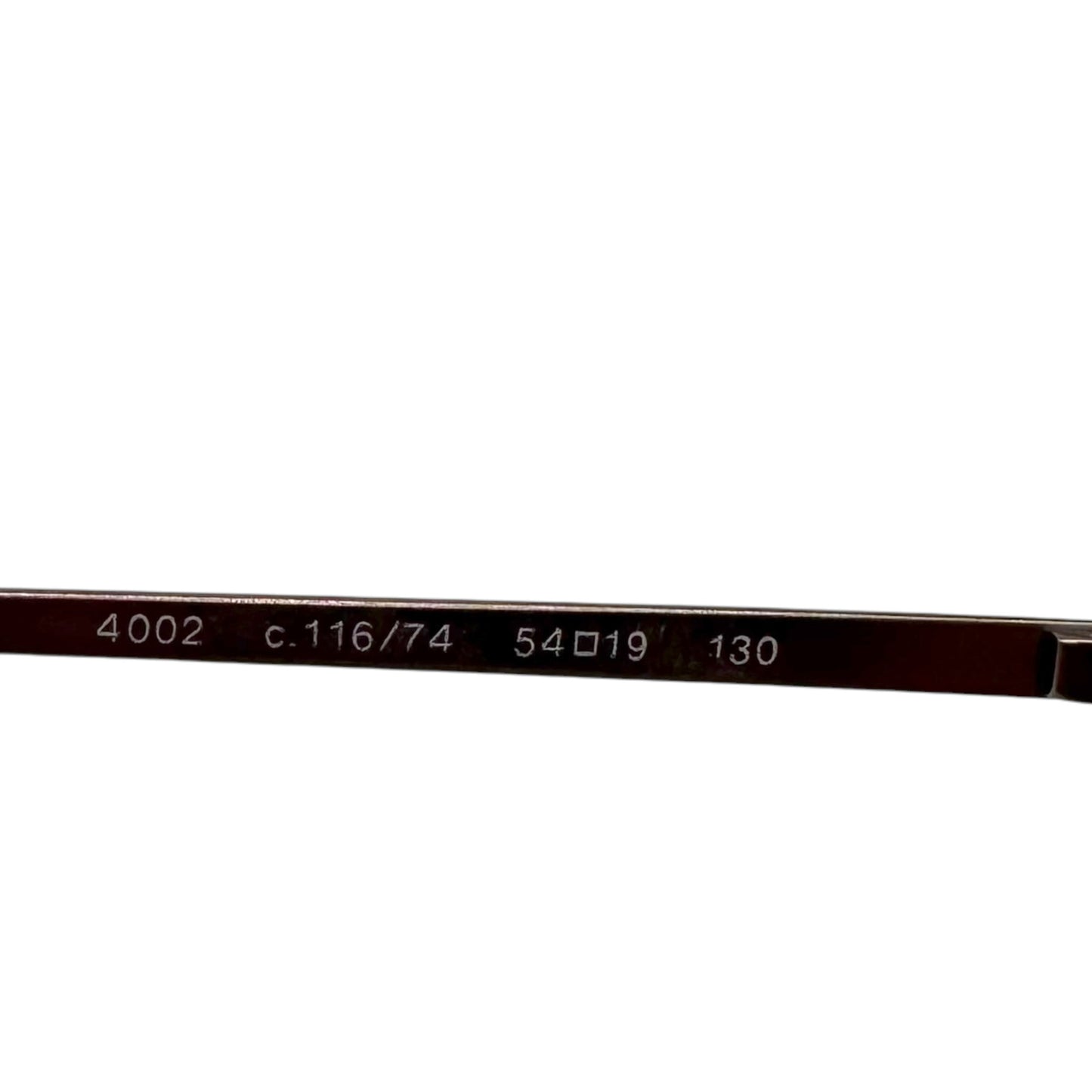 Chanel Rimless Oval Sunglasses Orange Silver Logo