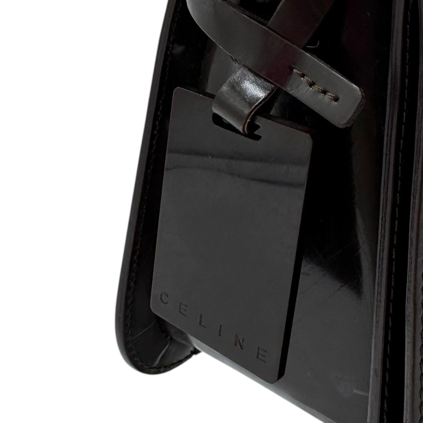 Celine Black & Ivory Ponyhair Shoulder Bag